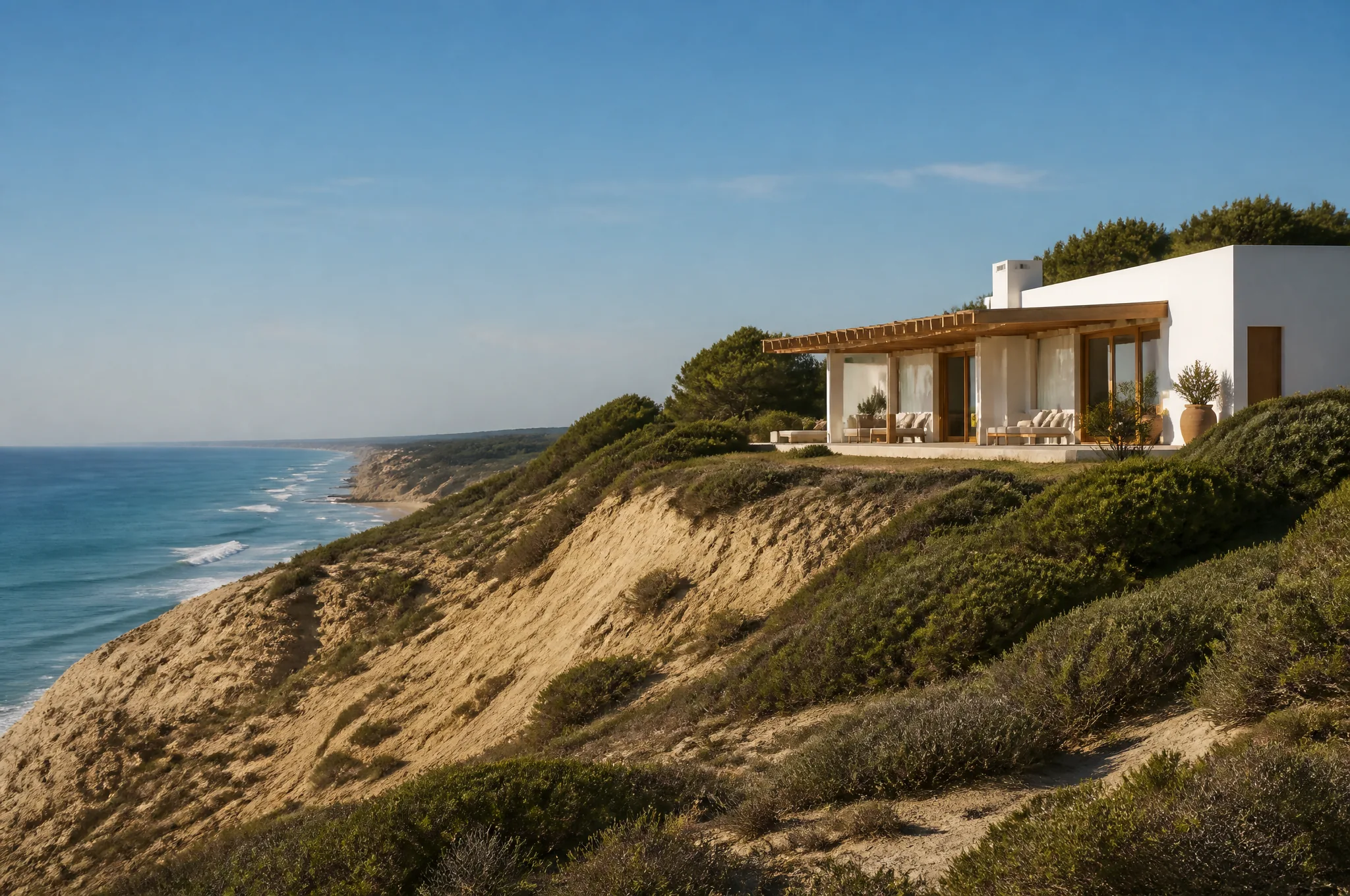 Cliffside house in Portugal