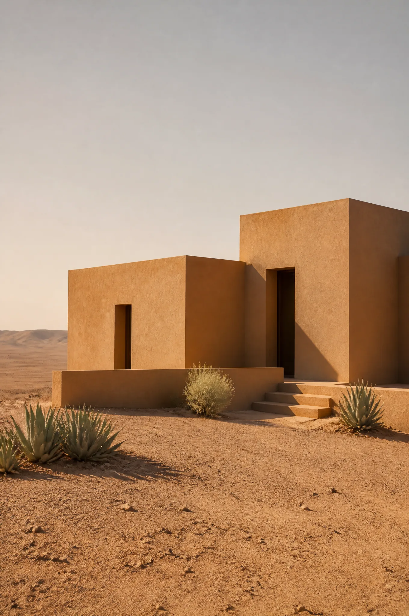 Minimal desert house